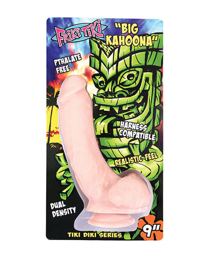 Friki Tiki Large Dildo | Kahoona 9" Big Dildo | Dual Density Realistic Dildo | Suction Cup Dildo