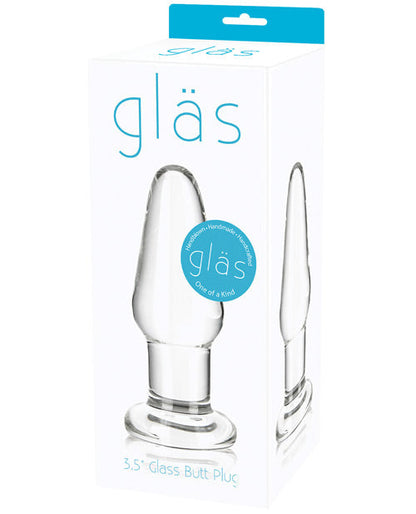 Glas 3.5" Butt Plug - Clear