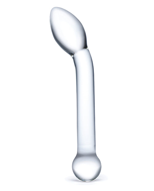 Glas 8" Big Dildo | Slimline Realistic Dildo | G-Spot Glass Dildo | Bulbous Tip Large Dildo