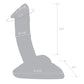 Glas 7.5" Big Dildo | Rideable Standing Realistic Dildo | Stability Base Curved Glass Dildo