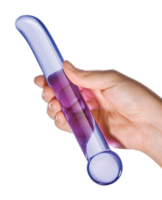 Glas G Spot Big Dildo | Tickler Realistic Dildo | Purple Large Dildo | Curved Best Dildo