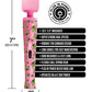 Stoner Vibes Wacky Weed Wand Massager - Pink Kush