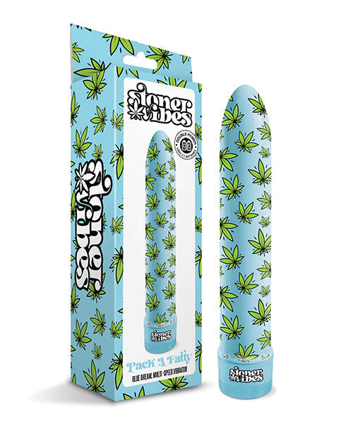 Stoner Vibes Pack A Fatty Multi Speed Vibrator - Blue Dream