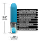 Nixie Smooch Rechargeable Lipstick Vibrator - Blue Ombre