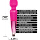 Nixie Rechargeable Wand Massager - Pink Ombre Metallic