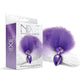 Nixie Metal Butt Plug w/Faux Fur Tail - Purple Metallic