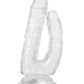 Gender X Dualistic Realistic Dildo | Double Shaft Clear Big Dildo | Girthy Suction Cup Dildo