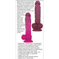 Gender X Color Changing Realistic Dildo | Sweet Tart Big Dildo | Burgundy-Pink Suction Cup Dildo