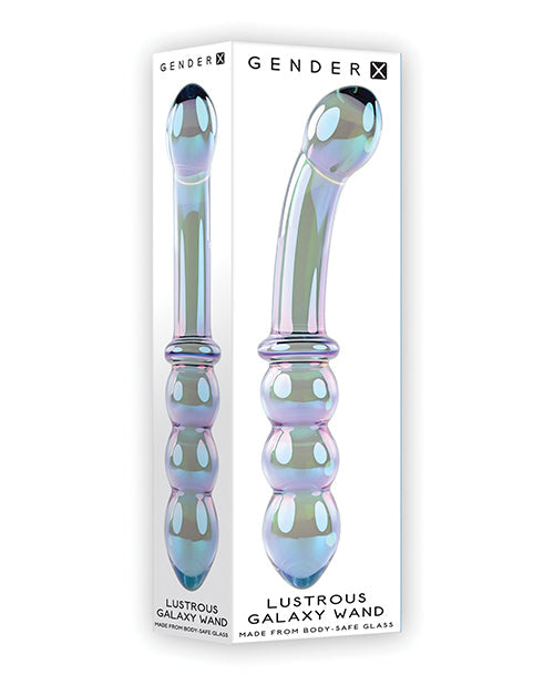 Gender X Realistic Dildo | Lustrous Galaxy Wand | Green Glass Dildo | Double Dildo Massager