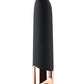 Gender X The Gold Standard Rechargeable Silicone Bullet - Black/Rose Gold