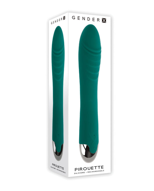 Gender X Pirouette Twirling Vibrator - Teal