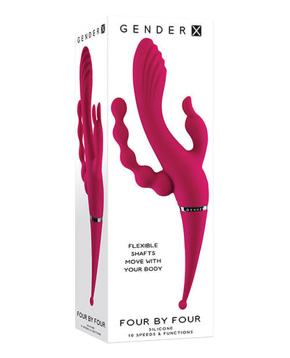 Gender X Rabbit Vibrator | 4x4 G Spot Vibrator | 10X Burgundy Clit Vibrator | Best Vibrator for Women