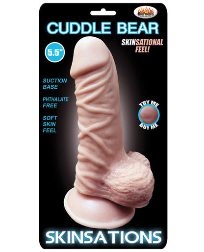 Skinsations Cuddle Bear 5.5" Big Dildo | Suction Cup Dildo | Waterproof Realistic Dildo