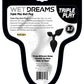 Wet Dreams Triple Play Anal Plug - Black