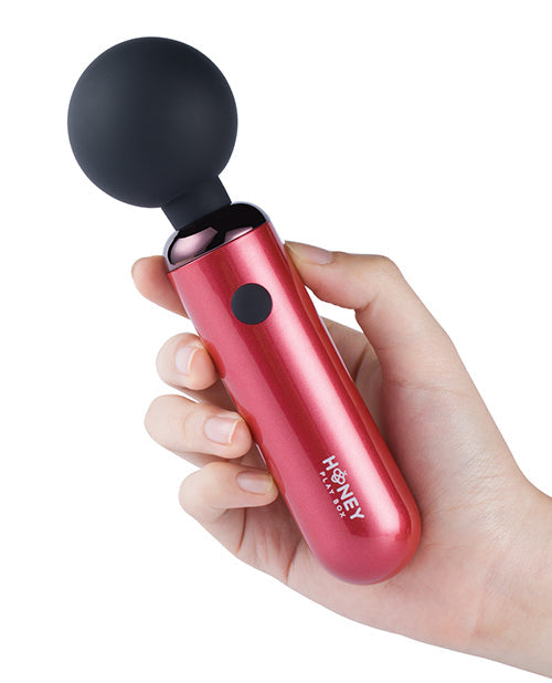 Pomi Wand Clit Tease Vibrating Wand - Deep Rose