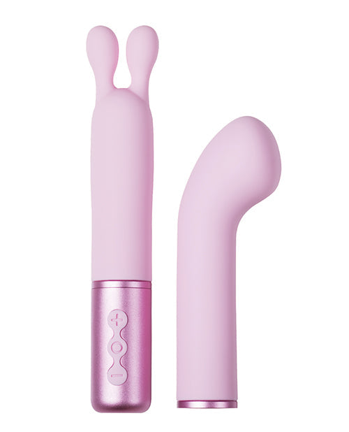 Naughty Collection Rabbit Vibrator | Interchangeable Heads G Spot Vibrator | Pinki Bundle Clit Vibrator