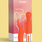 Naughty Collection Interchangeable Heads Vibrator - Coral Bundle