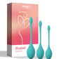 Bluebell Floral 3 Size & Weight Kegel Ball Exercise Set - Blue