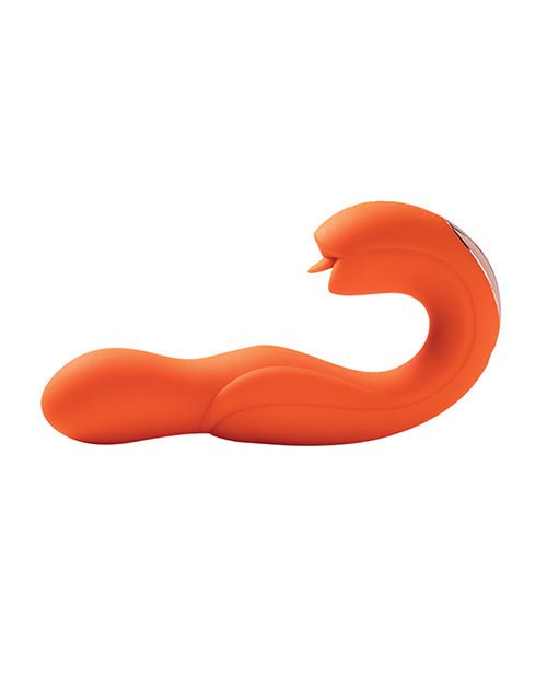 Joi Rotating Head G-Spot Vibrator & Clit Licker - Orange