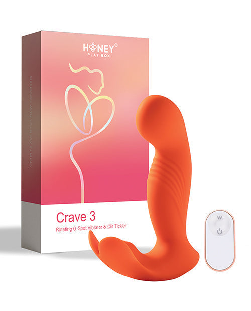 Crave 3 G-Spot Vibrator w/Rotating Head - Orange