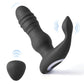 Jaden Thrusting Prostate Massager Vibrating Butt Plug Anal Sex Toy - Black