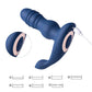 Jaden Thrusting Prostate Massager Vibrating Butt Plug Anal Sex Toy - Blue