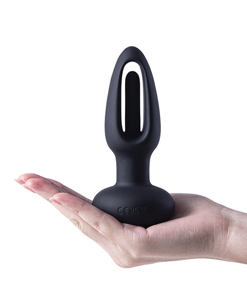 Snuggy Anal Plug Vibrator - Black