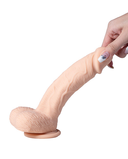 Paxton App Controlled Vibrator | 8.5" Big Dildo | Ivory Vibrating Dildo | Best Vibrator for Women