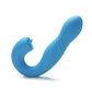 Joi App Controlled Thrusting G-Spot Vibrator & Clit Licker - Blue