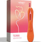 Terri App Controlled Vibrator | Kinky Finger Tapping Rabbit Vibrator | Orange Phone Vibrator