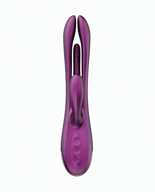 Terri App Controlled Vibrator | Kinky Finger Tapping Rabbit Vibrator Vibrator | Purple Phone Vibrator