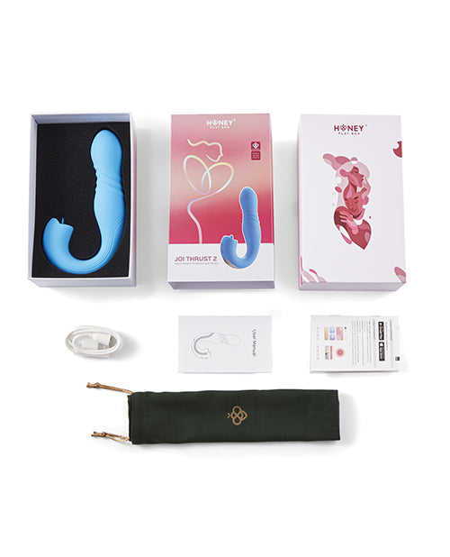 Joi Thrusting Vibrator 2 | Blue G-Spot Vibrator | Licking Tongue Clit Vibrator | Best Vibrator for Women