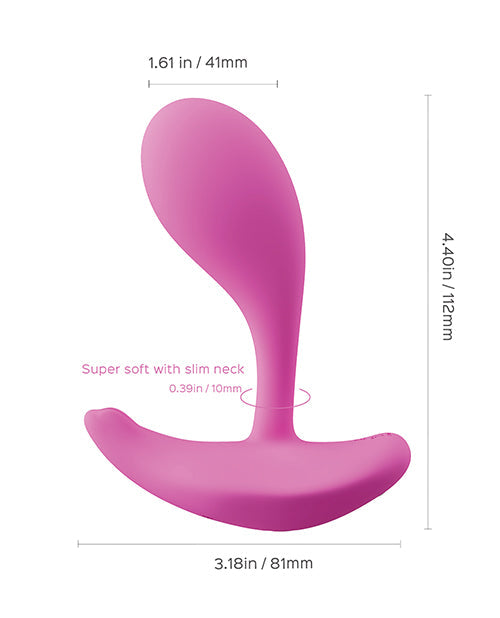 Oly 2 Pressure Sensing App-Enabled Wearable Clit & G Spot Vibrator - Pink