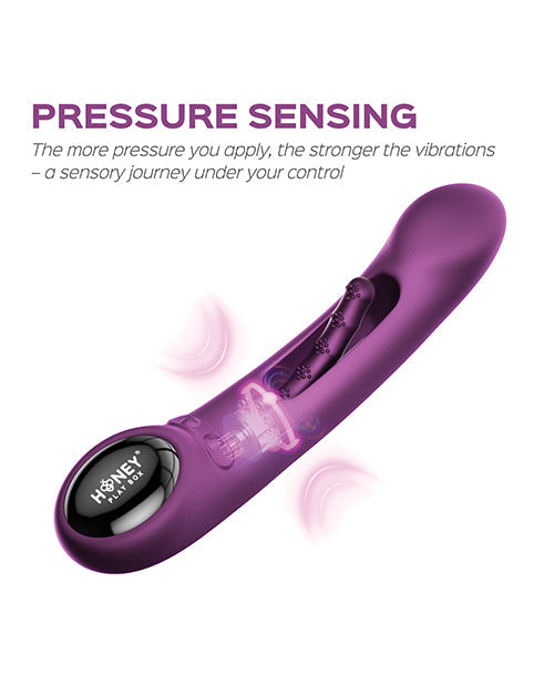 Tempo G Spot Vibrator | Pressure Sensing App-Controlled Vibrator | Flapping Purple Phone Vibrator