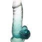 Shades Jelly Realistic Dildo | TPR Gradient 6-Inch Big Dildo | Small Emerald Suction Cup Dildo