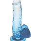 Shades Jelly Realistic Dildo | TPR Gradient 7-Inch Big Dildo | Medium Blue Suction Cup Dildo