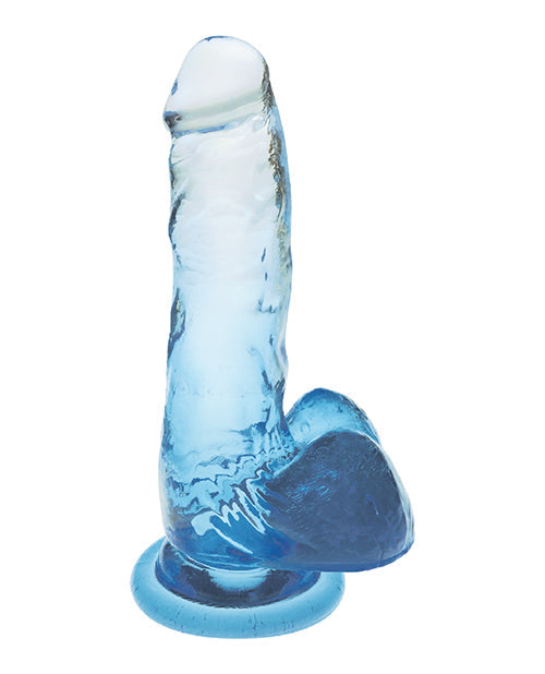 Shades Jelly Realistic Dildo | TPR Gradient 7-Inch Big Dildo | Medium Blue Suction Cup Dildo