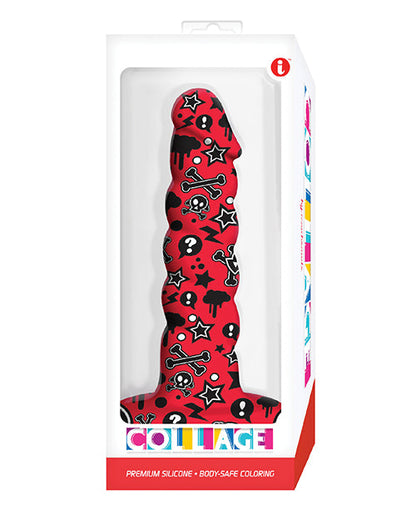 Collage Goth Large Dildo | Twisted Silicone Big Dildo | Suction Cup Dildo | Best Dildo