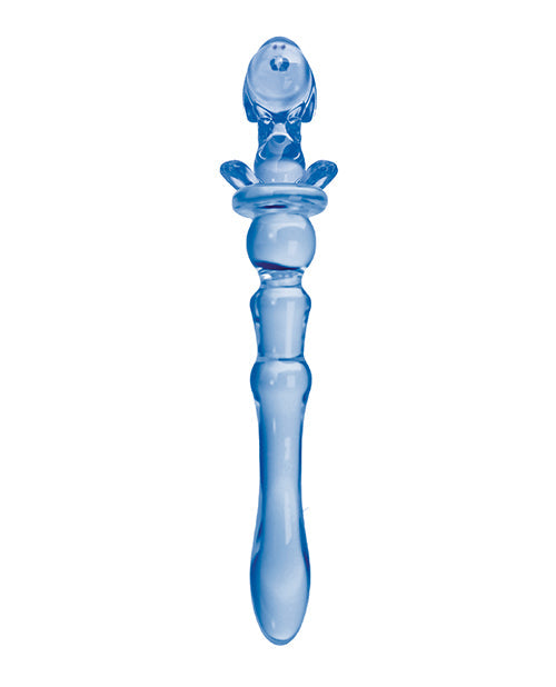 Glass Menagerie Big Dildo | Puppy Glass Dildo | Dark Blue Realistic Dildo | Swirl Large Dildo