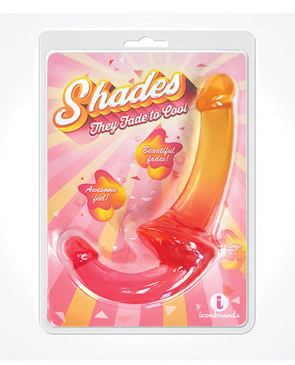 Shades Jelly TPR Gradient Strapless Strap On - Pink/Yellow