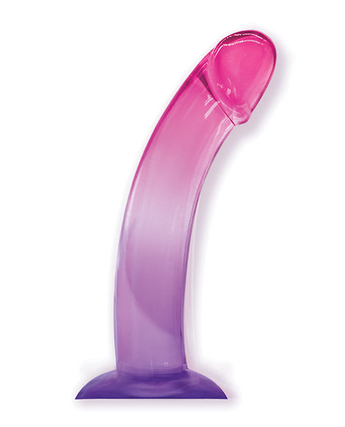 Shades Jelly Realistic Dildo | TPR Gradient 8-Inch Big Dildo | Large Purple Pink Dildo