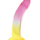 Shades Jelly Realistic Dildo | TPR Gradient 8-Inch Big Dildo | Large Yellow-Pink Dildo