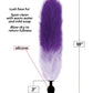 Foxy Fox Tail Silicone Butt Plug - Purple Gradient