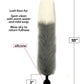 Foxy Fox Tail Silicone Butt Plug - Silver