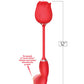 Wild Rose Suction & Come Hither Vibrator - Red