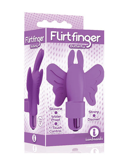 9s Flirtfinger Finger Vibrator | Butterfly Clit Vibrator | Purple Silicone Couples Vibrator | Best Vibrator for Women