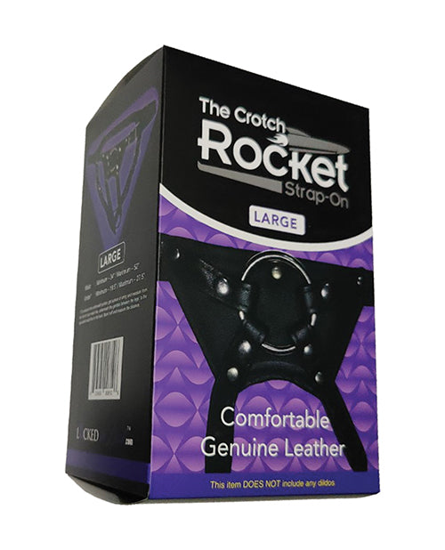 Locked In Lust Crotch Rocket Strap-On Large - Black