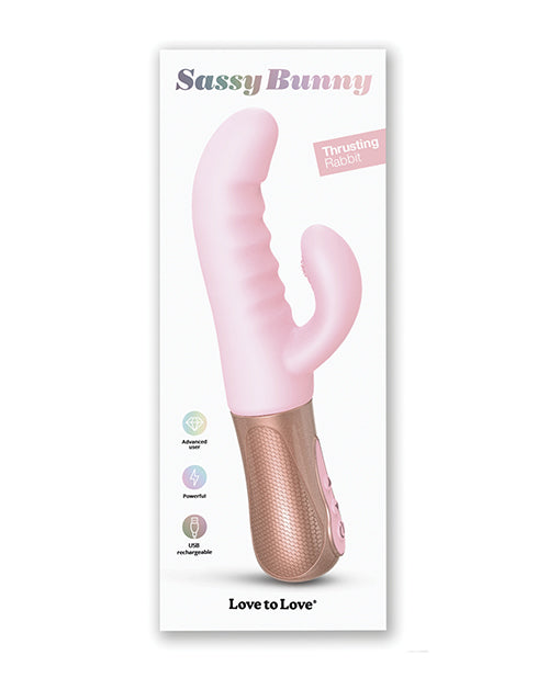 Love to Love G Spot Vibrator | Sassy Bunny Thrusting Vibrator | Pink Rabbit Vibrator | Best Vibrator for Women