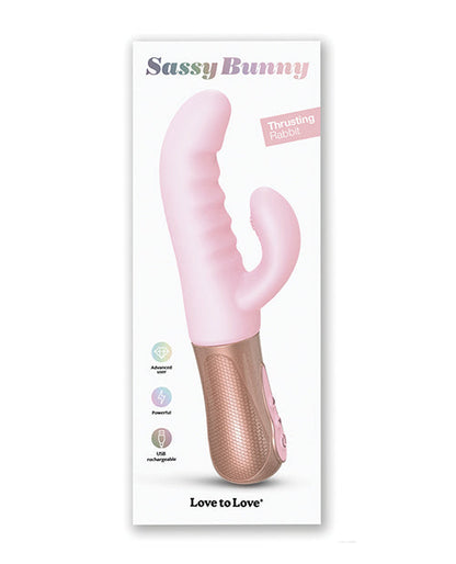 Love to Love G Spot Vibrator | Sassy Bunny Thrusting Vibrator | Pink Rabbit Vibrator | Best Vibrator for Women