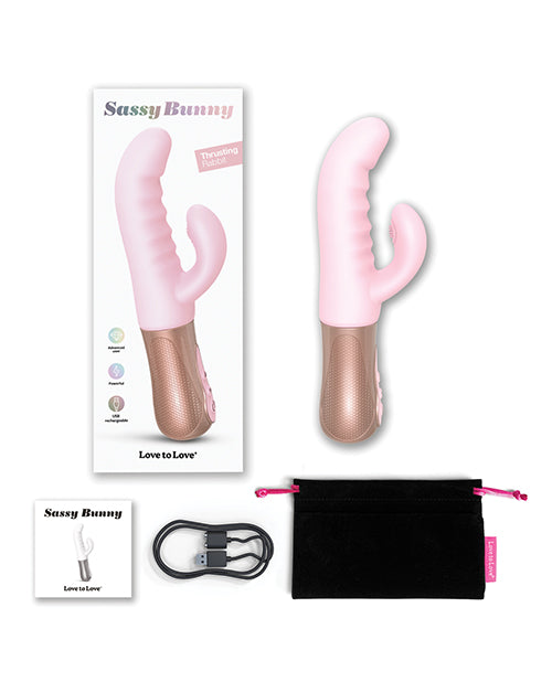 Love to Love G Spot Vibrator | Sassy Bunny Thrusting Vibrator | Pink Rabbit Vibrator | Best Vibrator for Women